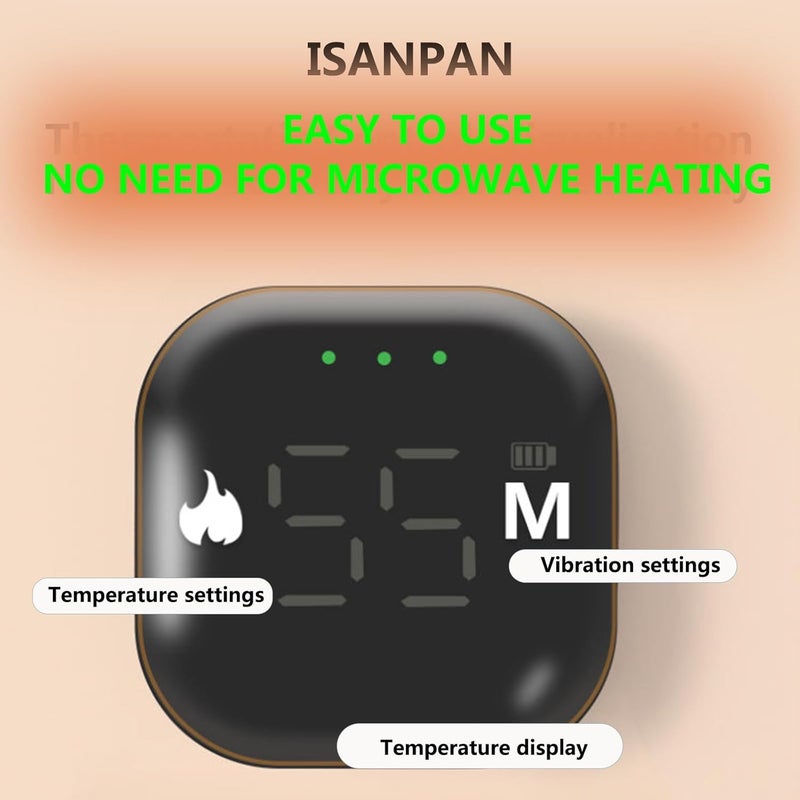 ISANPAN New Generation Baby Colic and Gas Relief - Baby Heating/Vibrating Tummy Wrap,Slight Vibration And Gentle Heat Relief of Upset Stomach And Helps Baby Fall Asleep - Image 3
